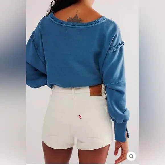 Levi’s 501 Disco Nights White Denim Shorts NWT Sz 33 High Rise - Picture 2 of 8